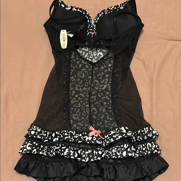 Victoria’s Secret NWT Black and White Leopard Print Bustier - Picture 6 of 7